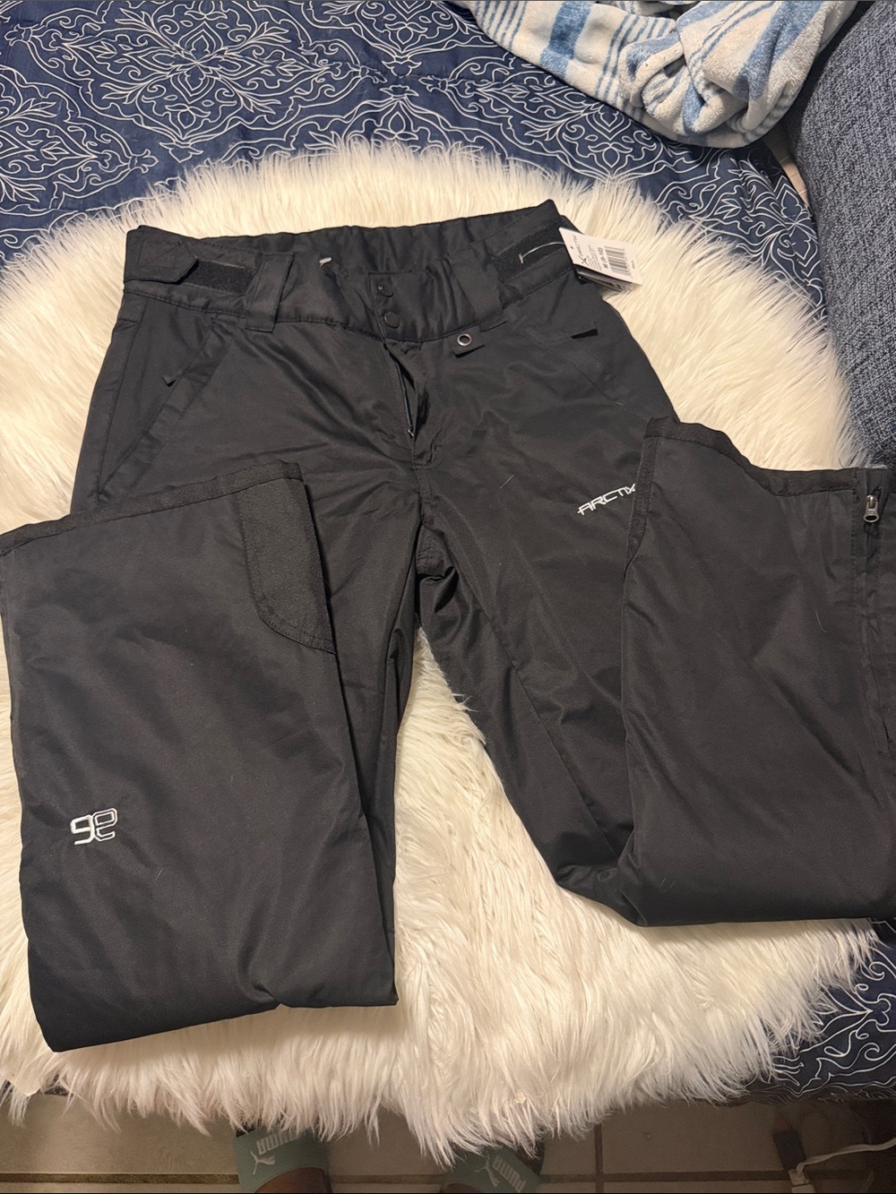 Arctix Black Insulated Ski Snowboard Pants Waterproof Size M NWT